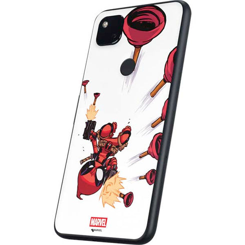 Marvel Deadpool Babypool Shooting Google Pixel 4a Skin